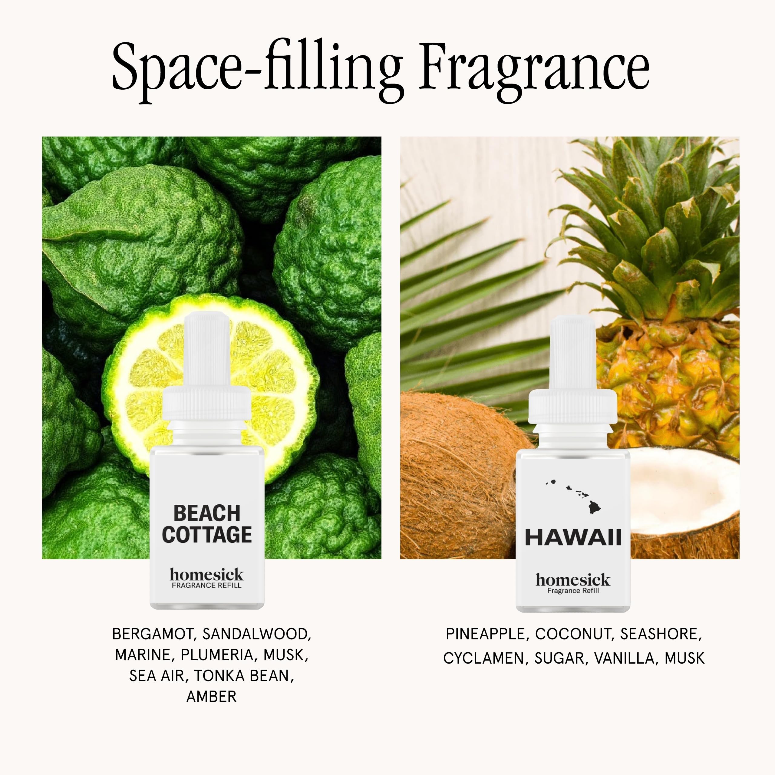 Pura 4 Beach Cottage refill pack inspires coastal aroma throughout the home.