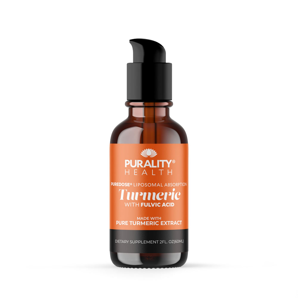 PURALITY HEALTH Liquid Turmeric bottle for daily joint support.