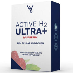Purative Active H2 Ultra tablet dissolving in water for rapid hydrogen hydration.
