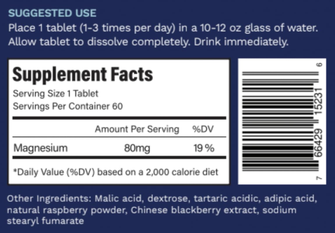 Purative Active H2 Ultra tablet dropping into a glass for quick hydrogen drink.