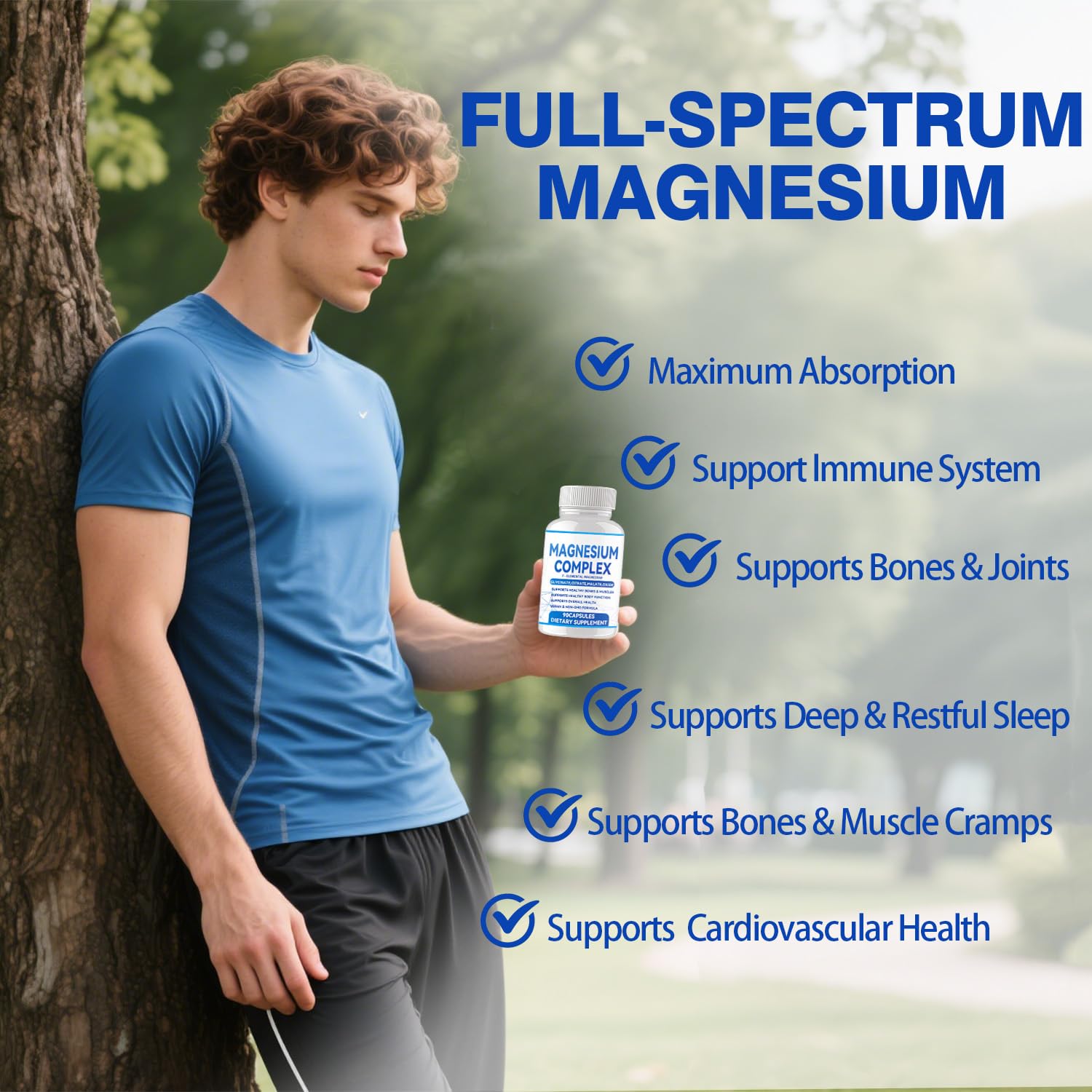 Puravita Magnesium Complex label highlights non-GMO and gluten-free attributes.