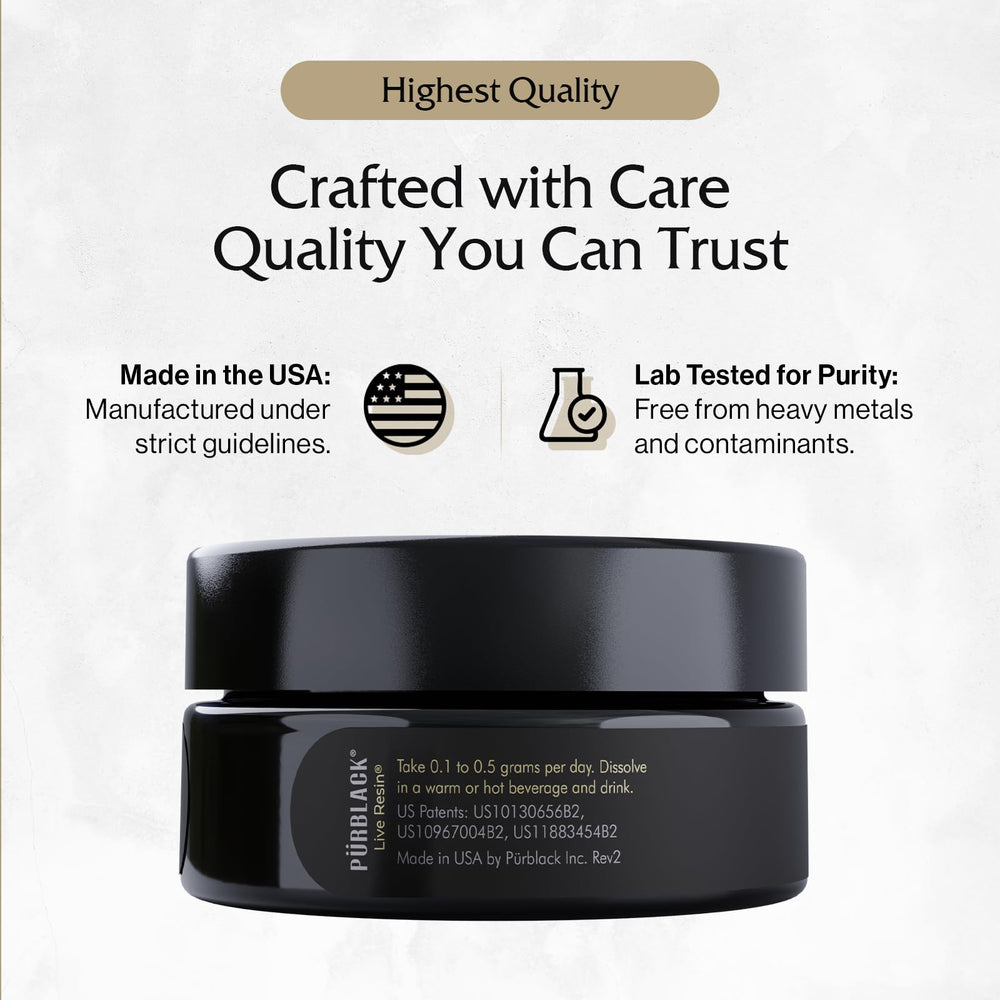 Pürblack Live Resin quality-testing seal reflects careful sourcing