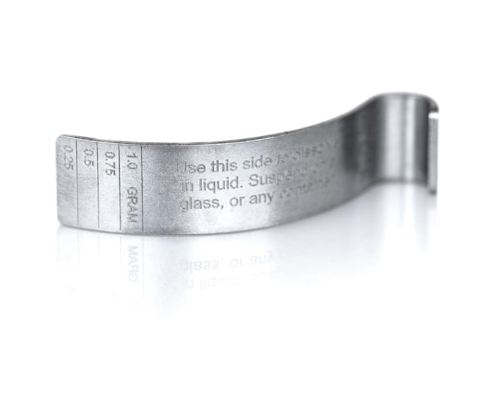 Pürscale clear dosing markers enable consistent shilajit measurements.