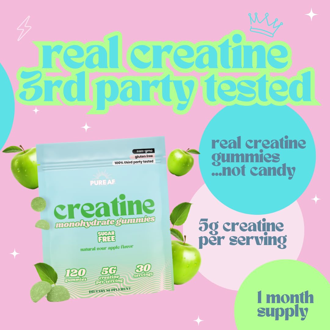 Pure AF Nutra Creatine Gummies may support cognitive focus on demanding days.