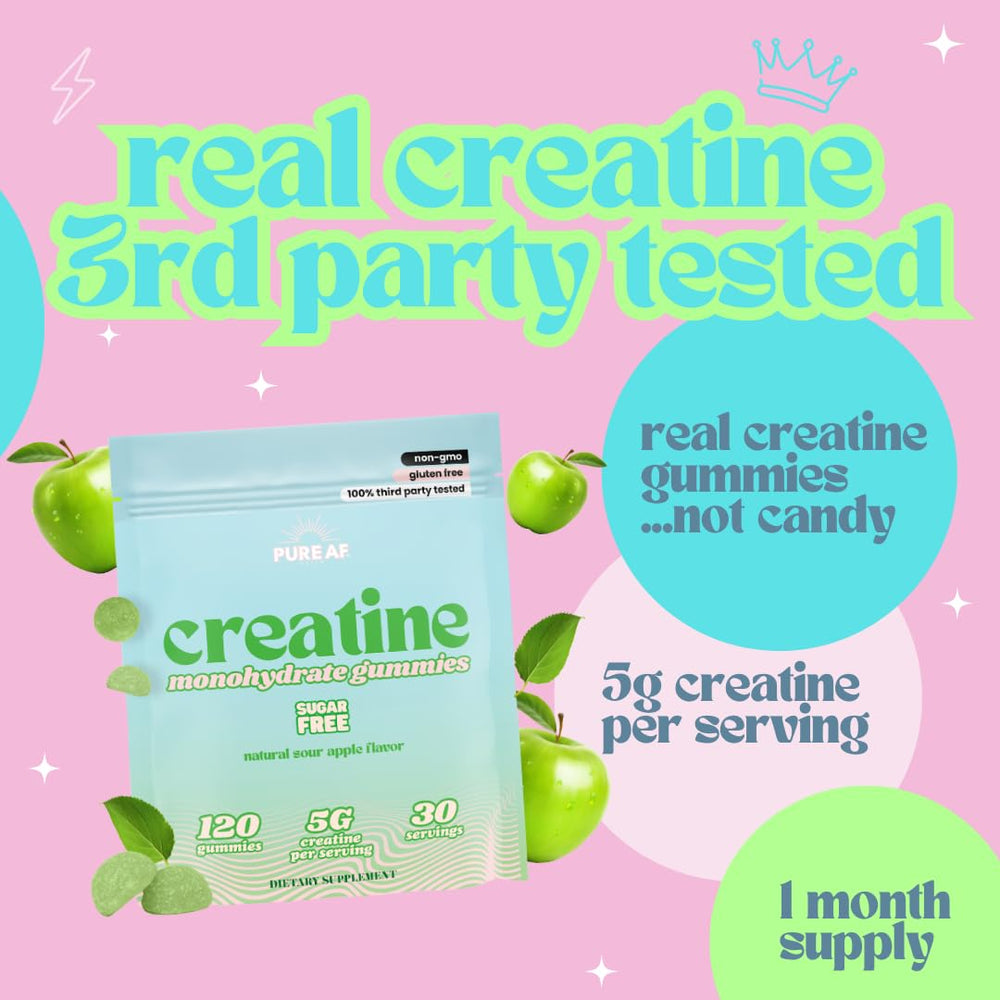 Pure AF Nutra Creatine Gummies may support cognitive focus on demanding days.
