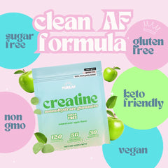 Pure AF Nutra Creatine Gummies support glute and leg growth during training.