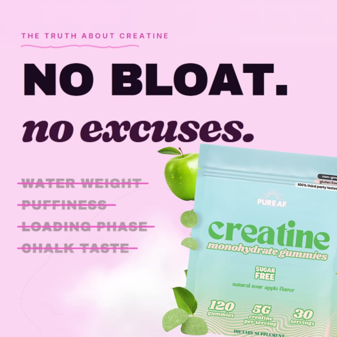 Pure AF Nutra gummy on hand serving showing on-the-go convenience benefit