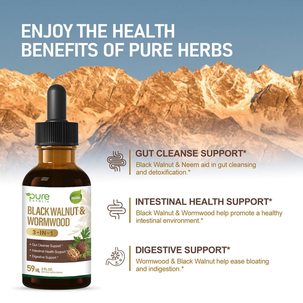 Pure AFOLIA dropper pours 1ml for easy daily digestion support.