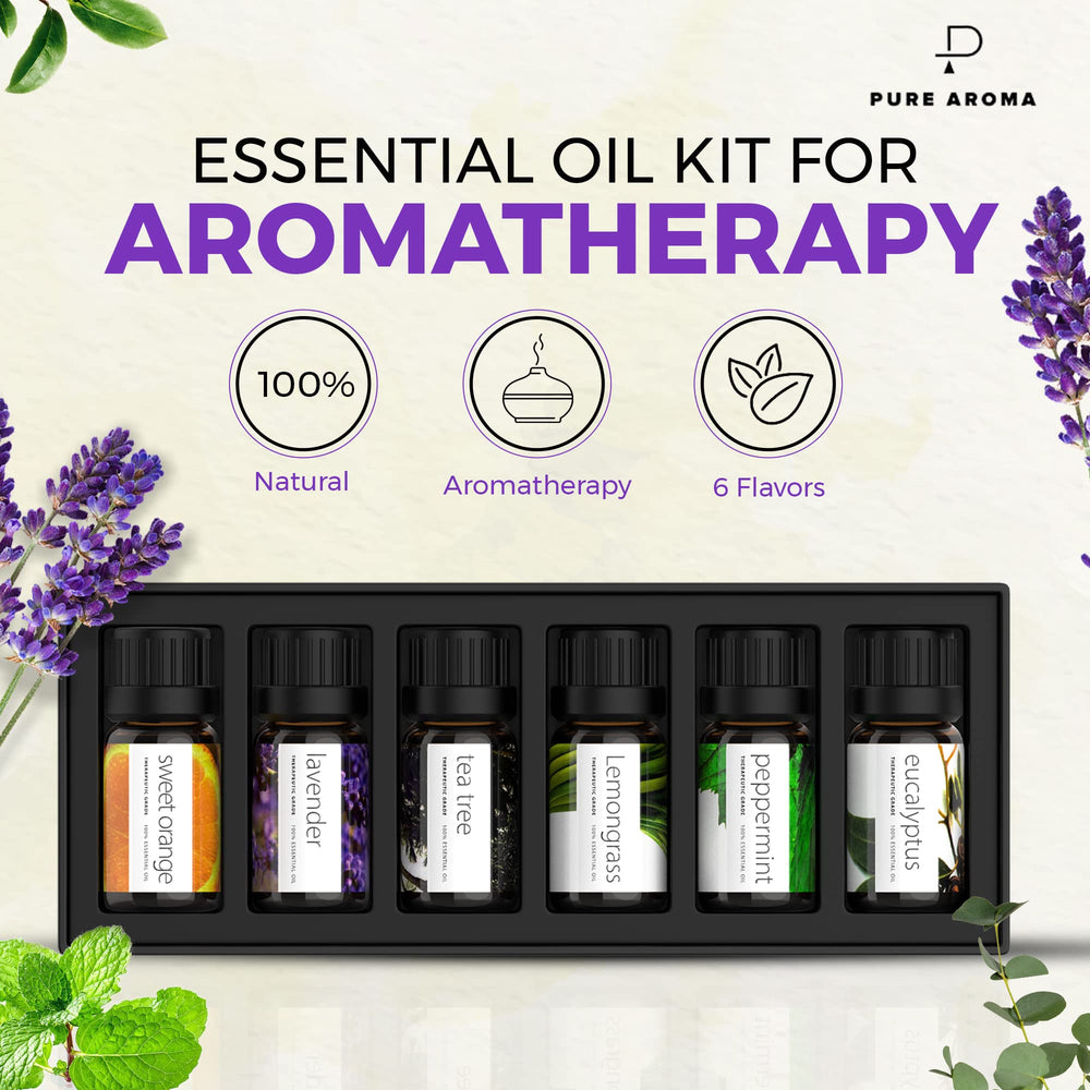 Pure Aroma Peppermint 10ml bottle for invigorating aromatherapy sessions.