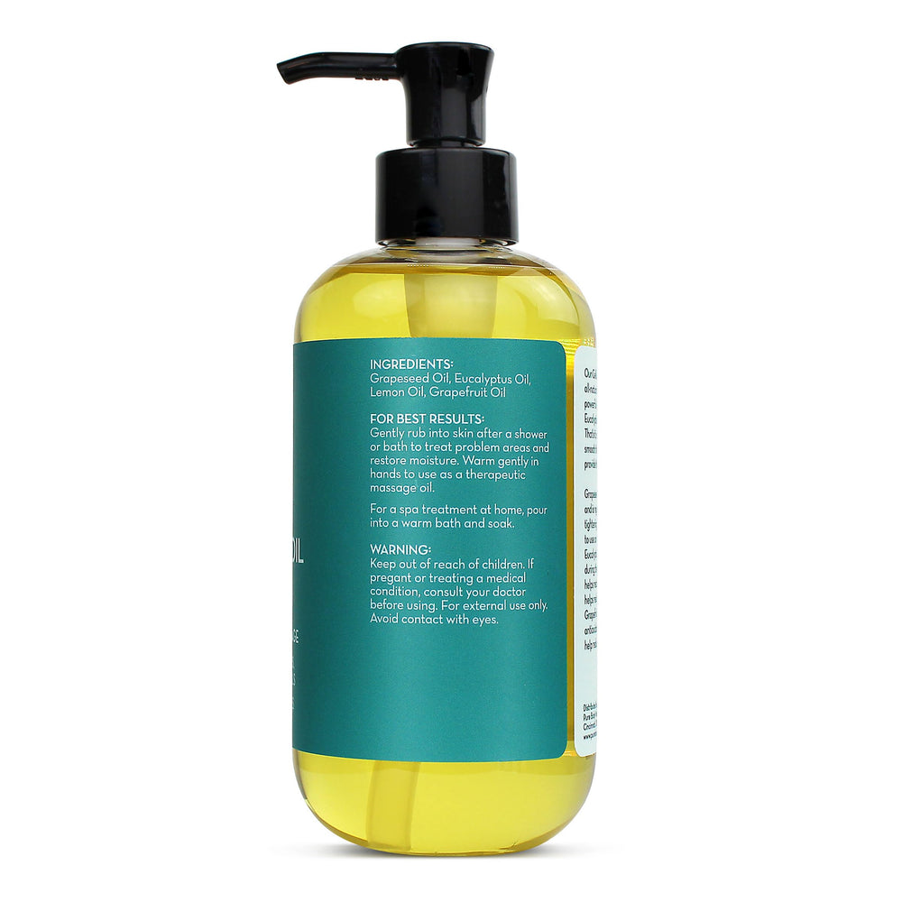 Pure Body Naturals oil massaged into skin showing hydration.