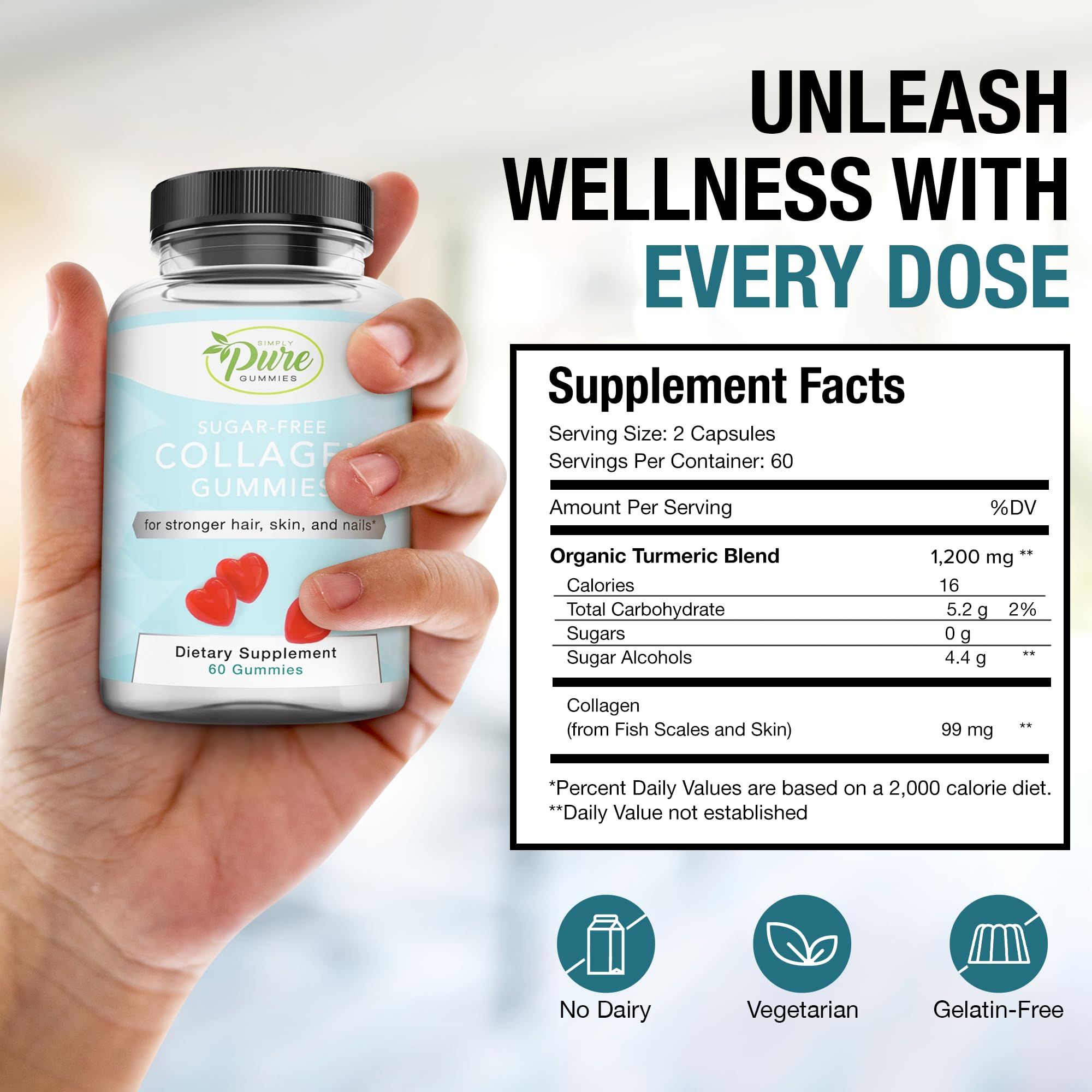 Pure By Nature collagen gummies nails and skin benefits add to daily beauty routines.