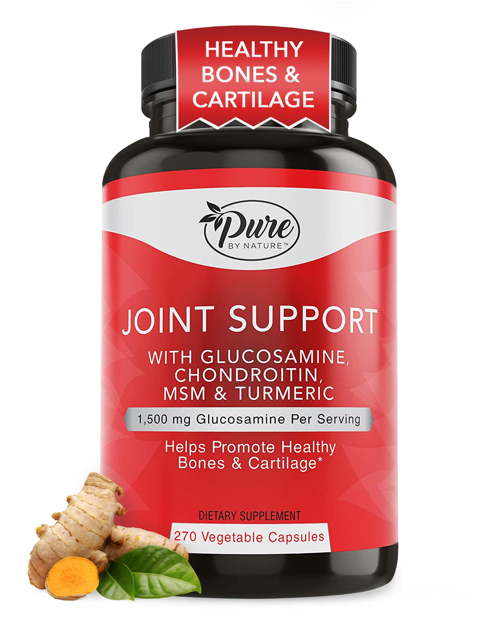 Pure By Nature Joint Support bottle front with daily mobility focus