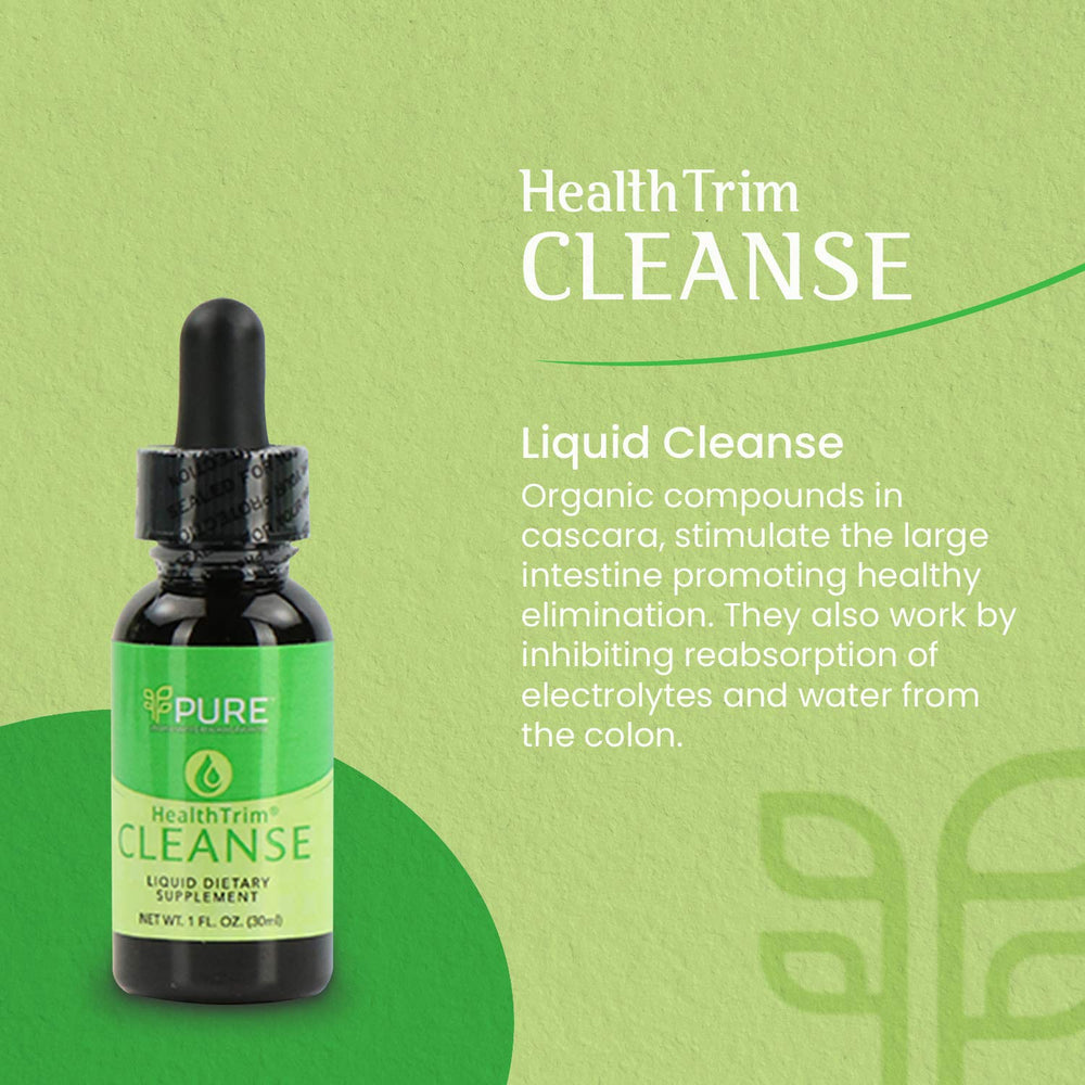 PURE Cleanse herbal blend ingredients on display for occasional constipation relief.