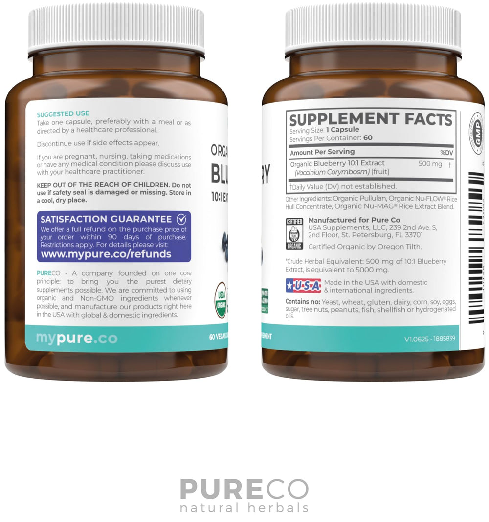 PURE CO lab verification seal indicating purity and potency.