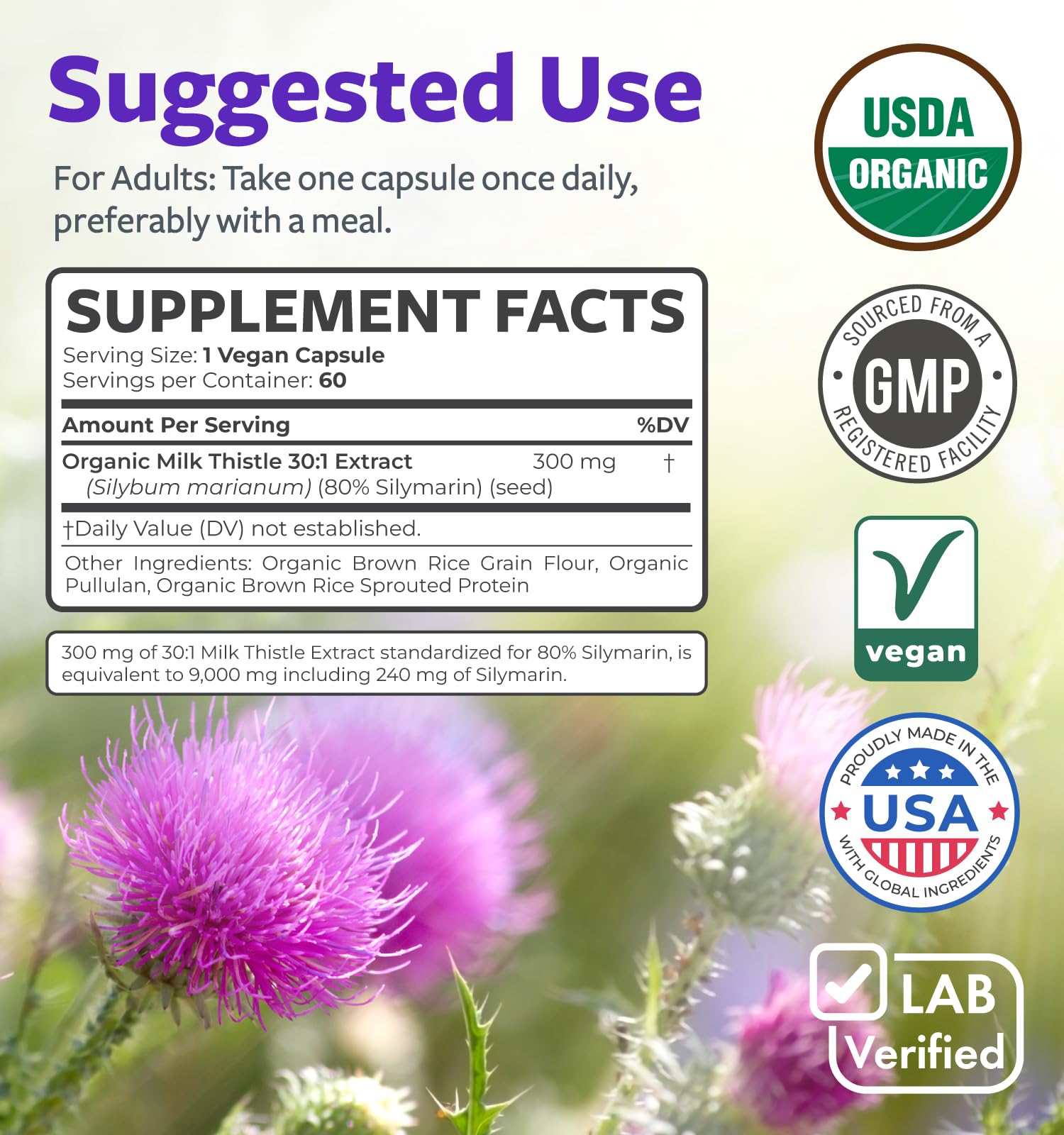 Pure Co organic certification logo on packaging signals non-GMO, organic sourcing.