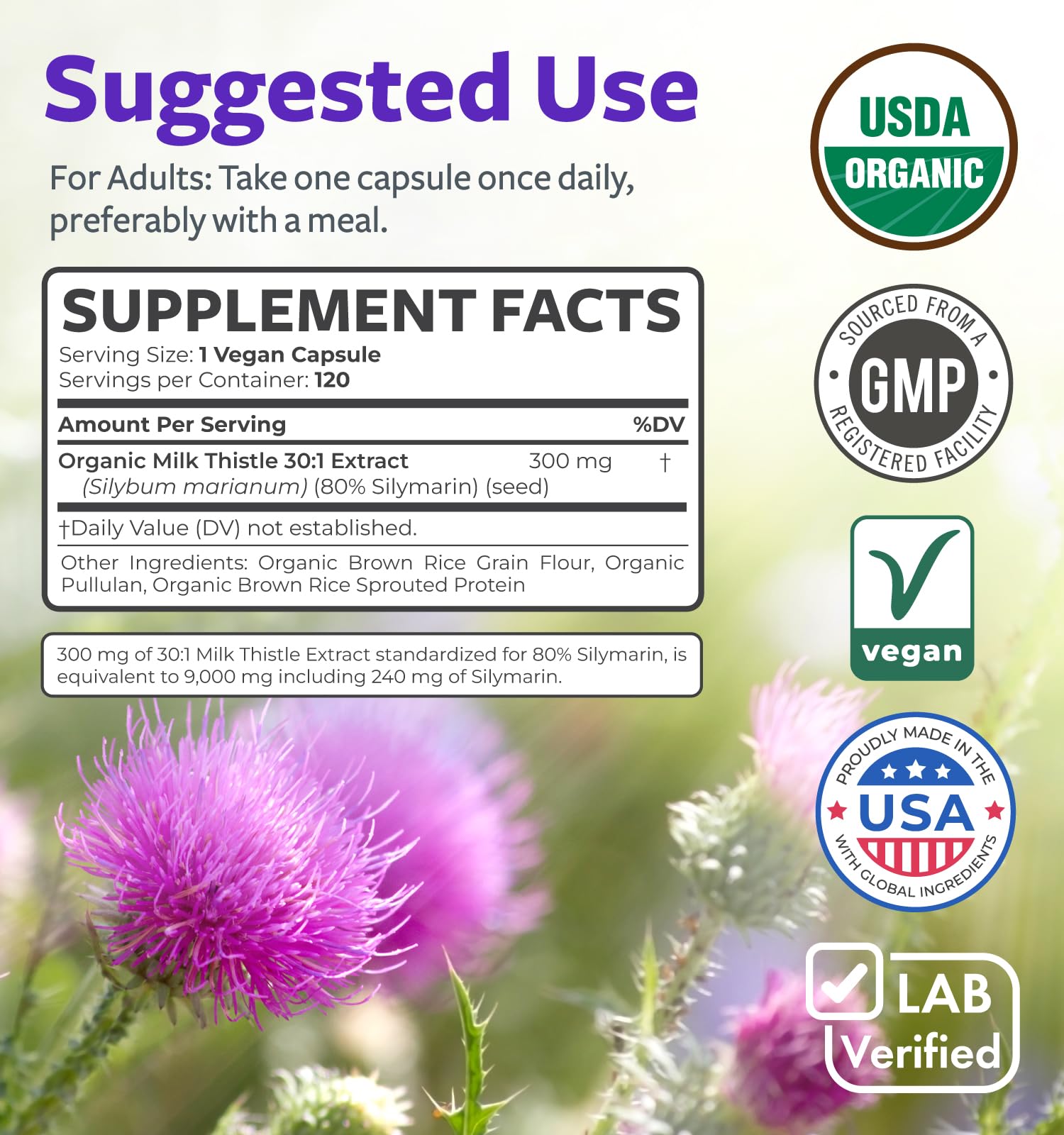 Pure Co USDA organic label photo emphasizing certified organic, non-GMO ingredients.