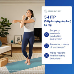Pure Encapsulations 5-HTP label emphasizes premium ingredients.