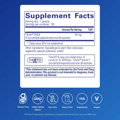 Pure Encapsulations 7-Keto DHEA cap demonstrates easy-to-take daily capsules for wellness support.