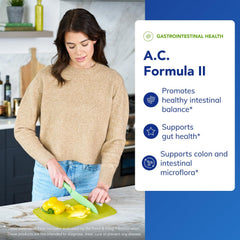 Pure Encapsulations A.C. Formula II label highlighting transparent ingredients.