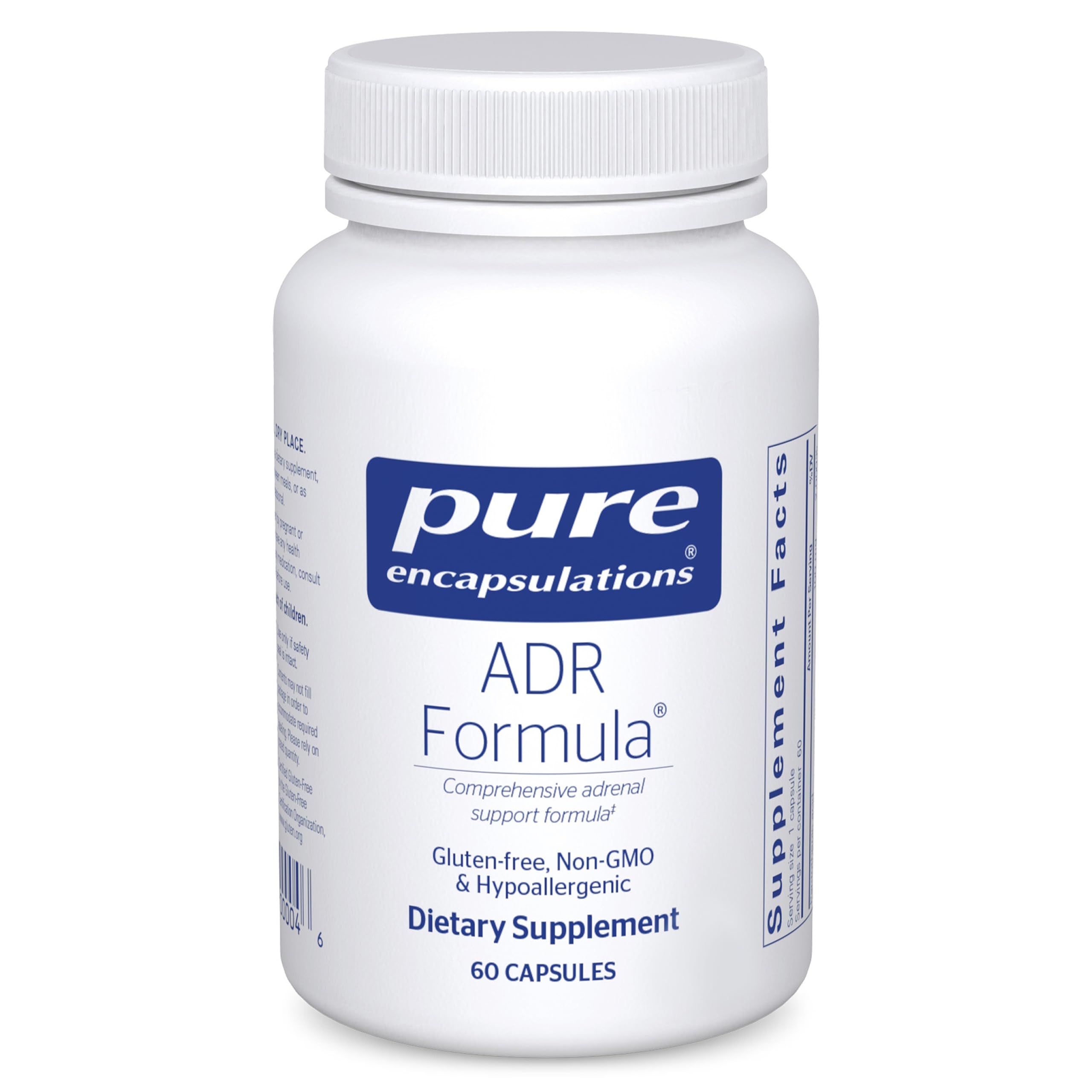 Pure Encapsulations ADR Formula bottle for daily adrenal and immune support.