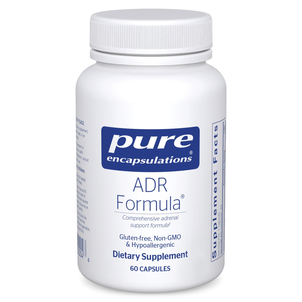 Pure Encapsulations ADR Formula bottle for daily adrenal and immune support.