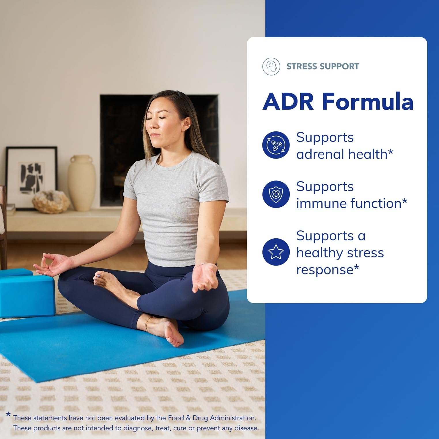 Pure Encapsulations ADR Formula label closeup highlighting hypoallergenic ingredients.