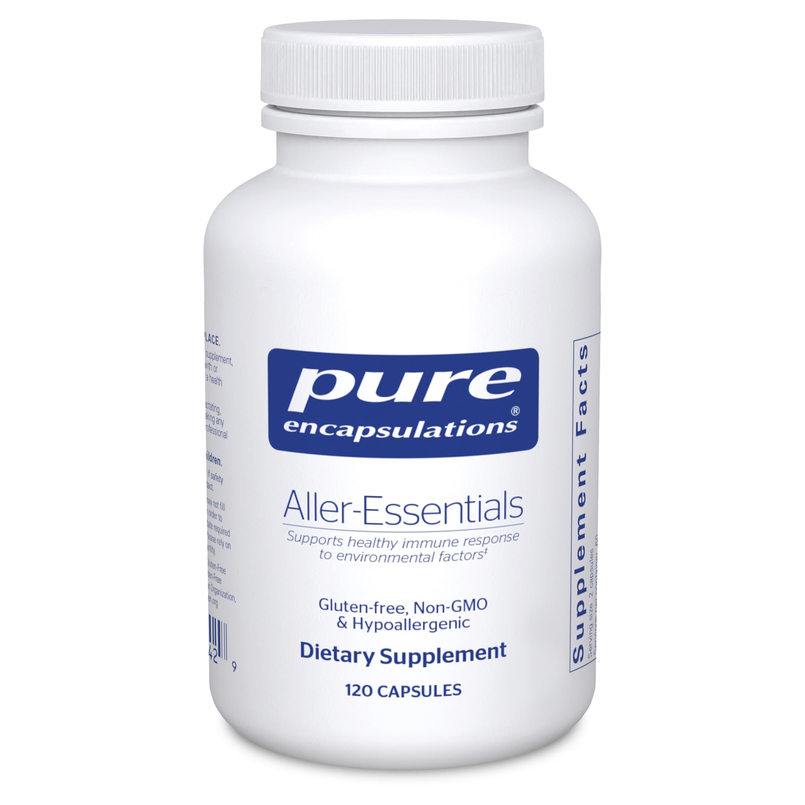 Pure Encapsulations Aller-Essentials bottle pour may support daily immune function.