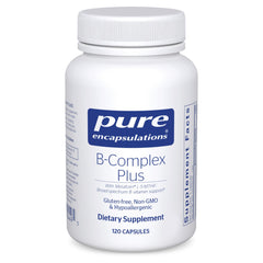 Pure Encapsulations B-Complex Plus bottle suggesting daily energy support.