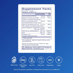 Pure Encapsulations B-Complex Plus capsules for simple daily intake.