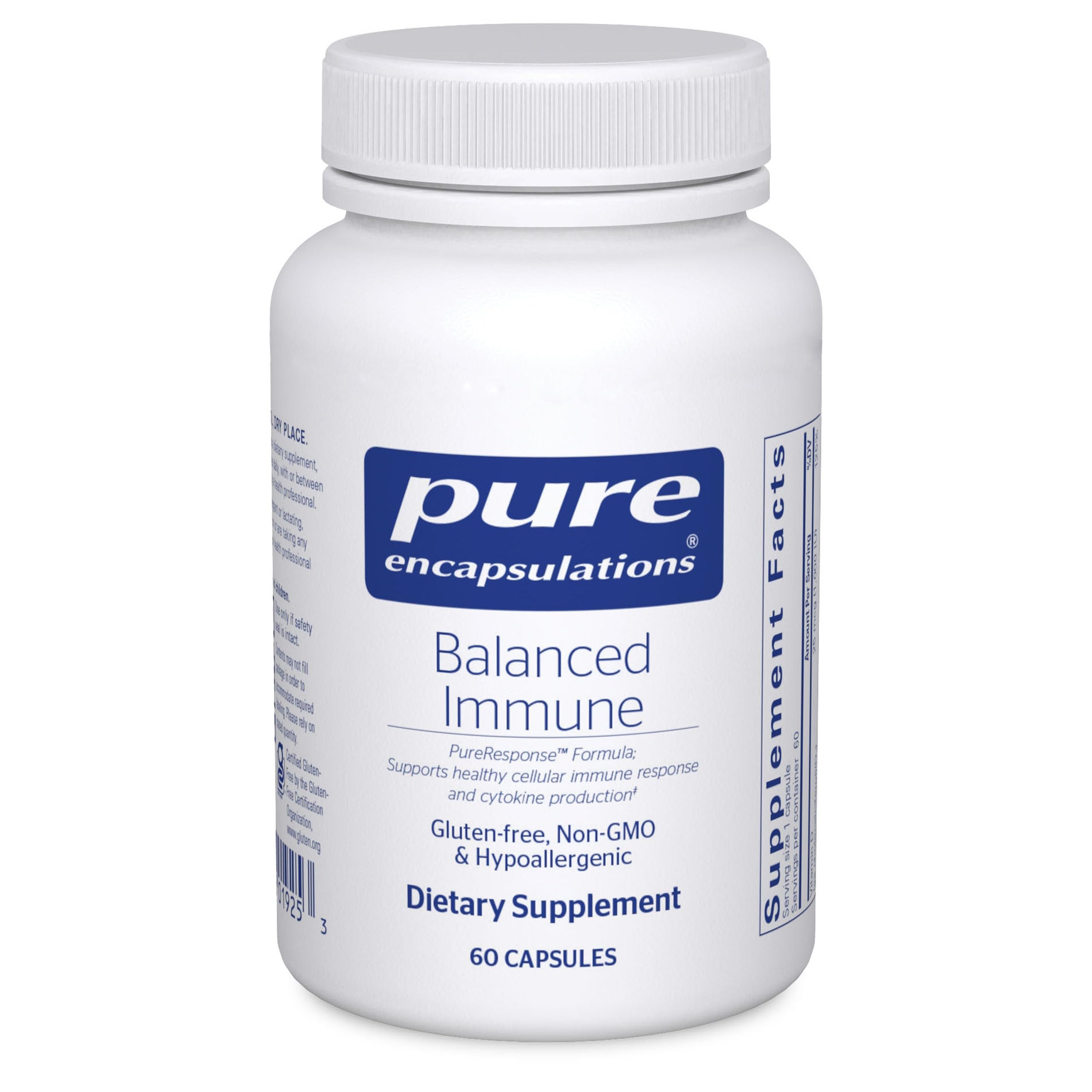 Pure Encapsulations Balanced Immune bottle ready for daily immune support