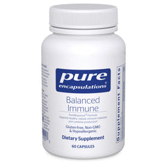 Pure Encapsulations Balanced Immune bottle ready for daily immune support