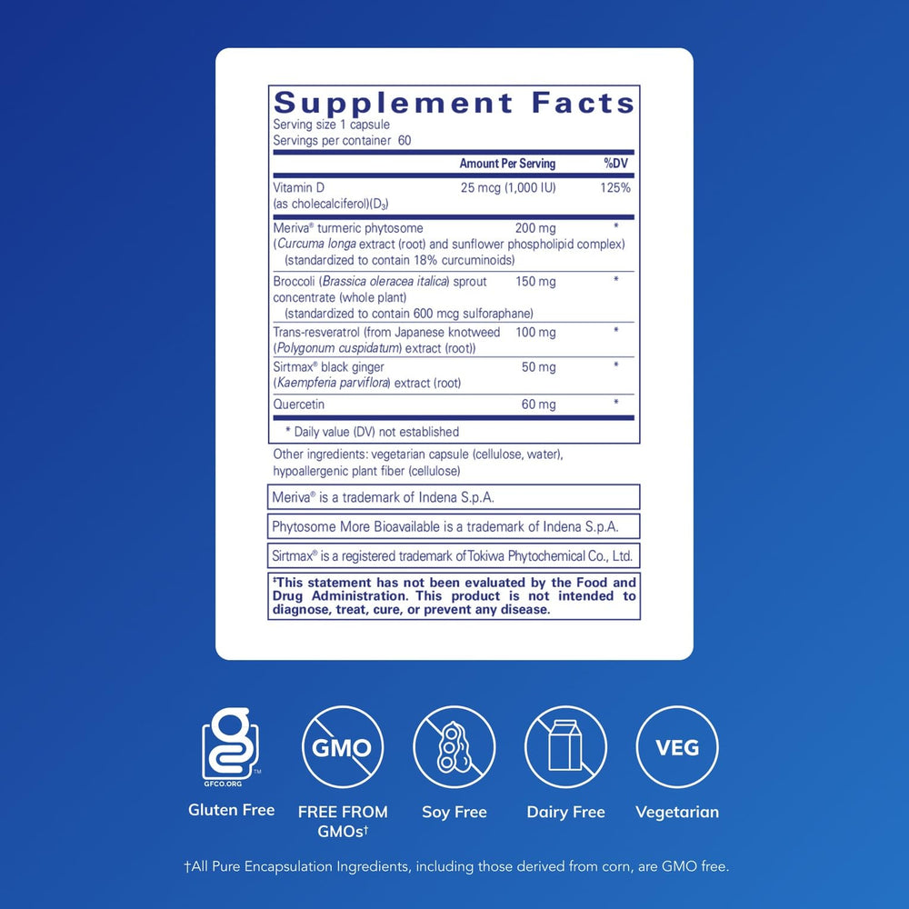 Pure Encapsulations Balanced Immune capsules close up for convenient joint and gut wellness