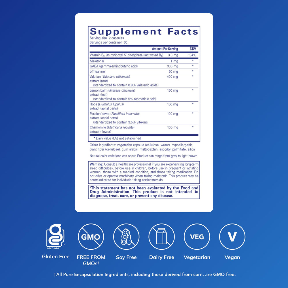 Best-Rest capsules close-up presents a simple nightly vegan sleep aid for bedtime.