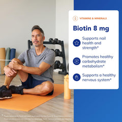 Pure Encapsulations Biotin 8 mg packaging inside with clean label.