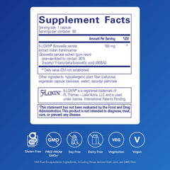 Pure Encapsulations Boswellia AKBA capsules shown for GI health and immune support