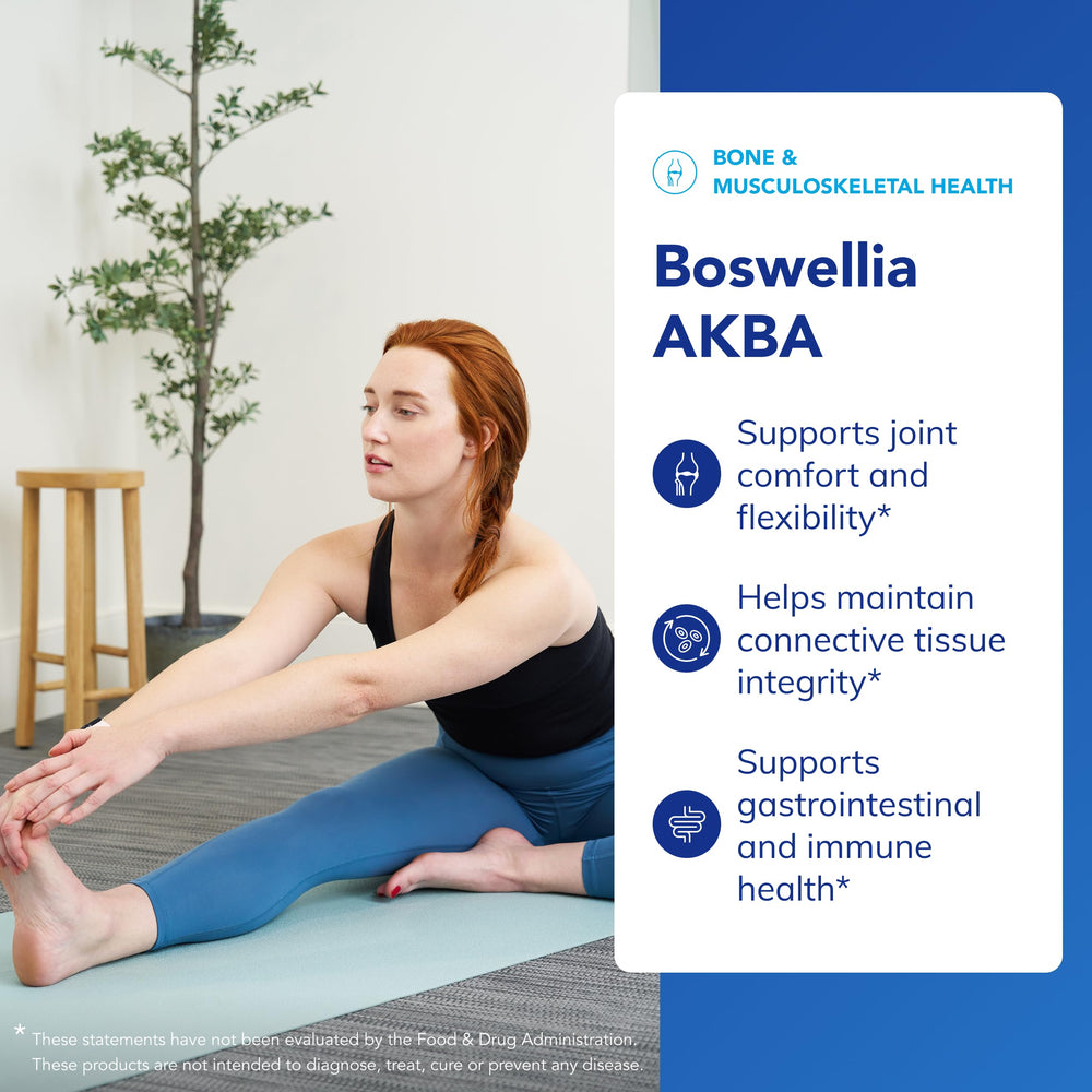 Pure Encapsulations Boswellia AKBA label emphasizing AKBA potency