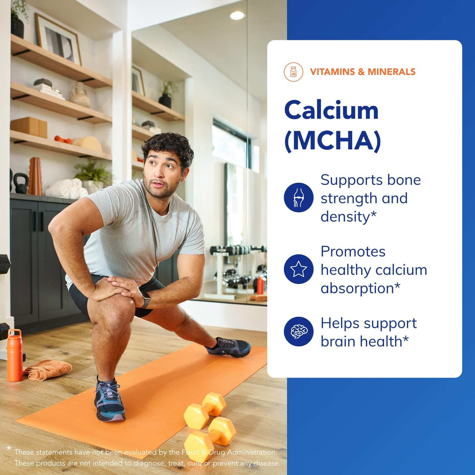 Purity and ingredient labels on Pure Encapsulations Calcium MCHA packaging.