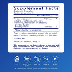 CholestePure bottle label closeup highlighting phytosterol blend for lipid support