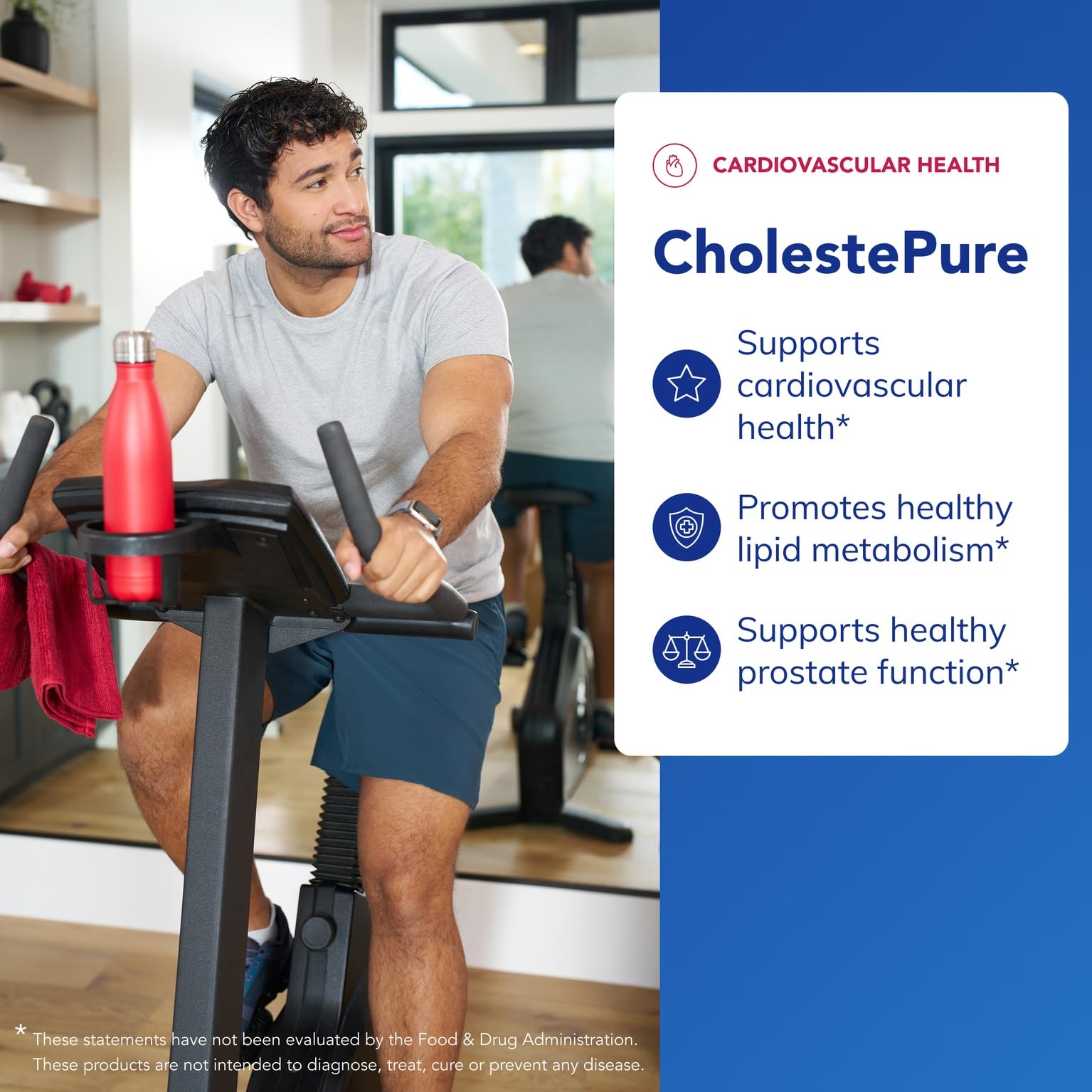CholestePure bottle pour demonstrates easy daily supplementation for daily wellness
