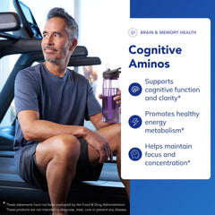 Closeup of Cognitive Aminos capsules ready for daily use