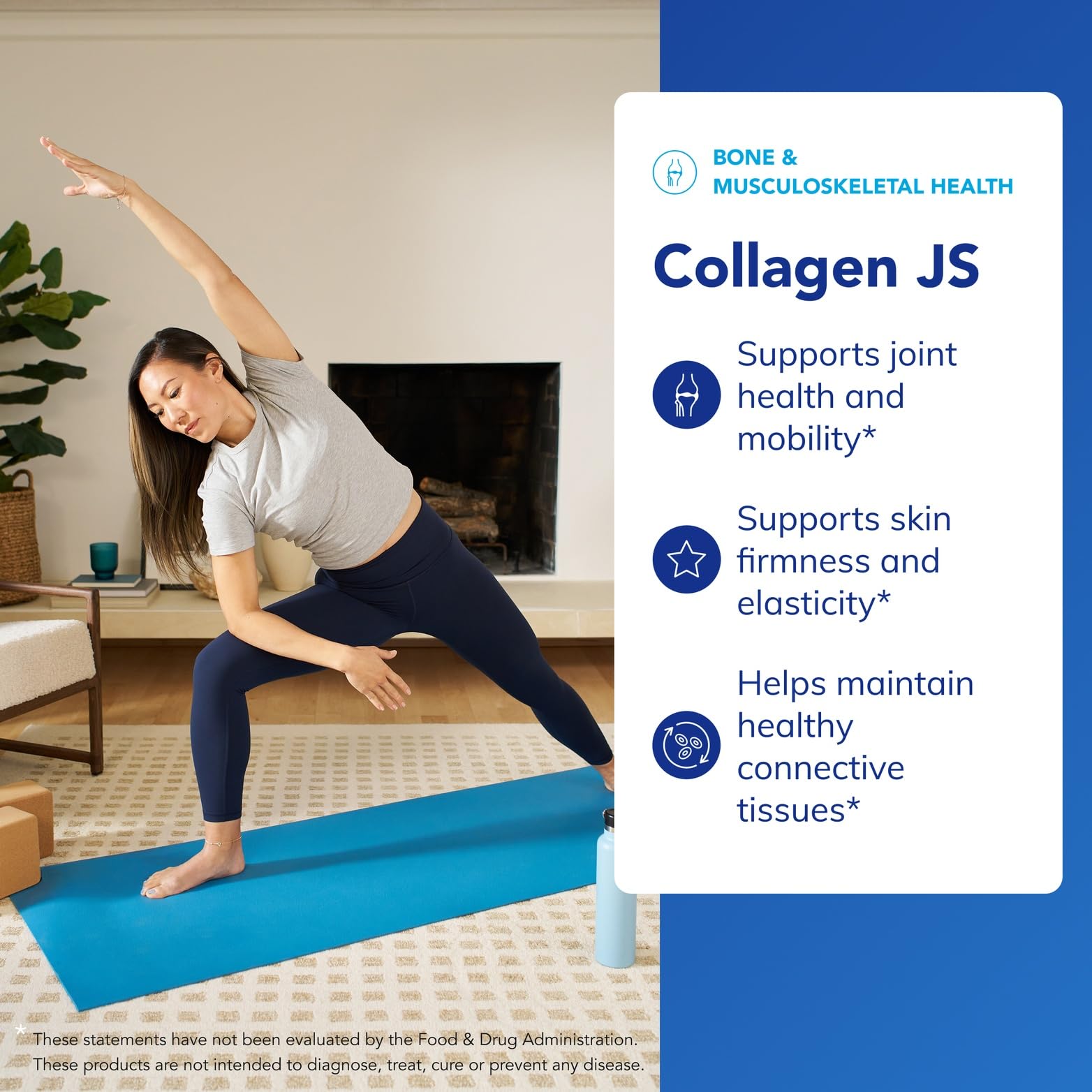 Label detail of Pure Encapsulations Collagen JS with gluten-free info.