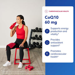Pure Encapsulations CoQ10 60 mg label close-up highlights purity and quality.