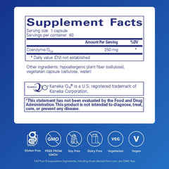 Pure Encapsulations CoQ10 capsules inside vial for mitochondrial energy support.