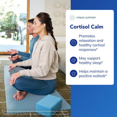 Pure Encapsulations Cortisol Calm box label with herbal ingredients.