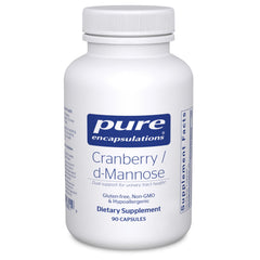 Pure Encapsulations Cranberry D-Mannose bottle and capsules supporting urinary tract health