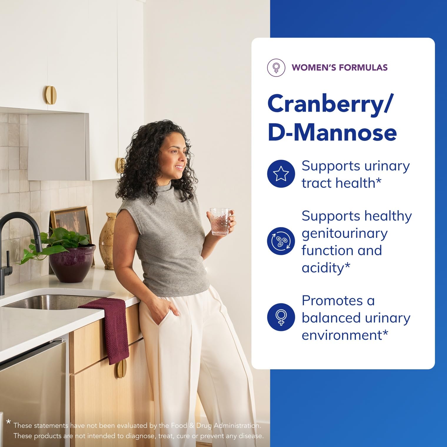 Pure Encapsulations Cranberry D-Mannose label detail showing cranberry solids and clean ingredients