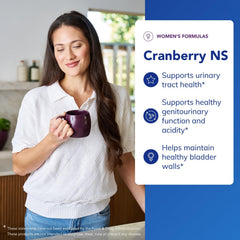 Pure Encapsulations Cranberry NS label close-up illustrating purity and quality.