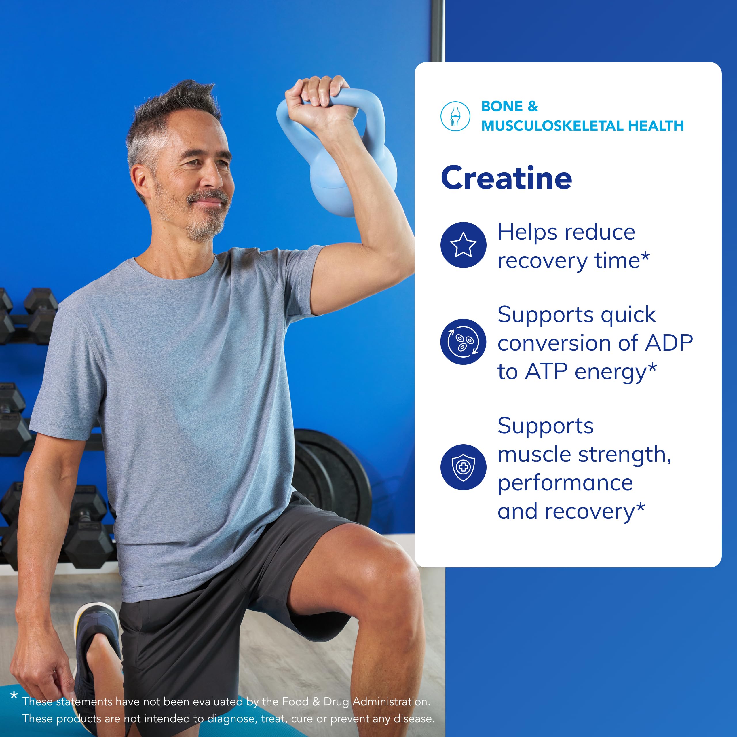 Pure Encapsulations creatine serving scoop showing 5 g dose for training