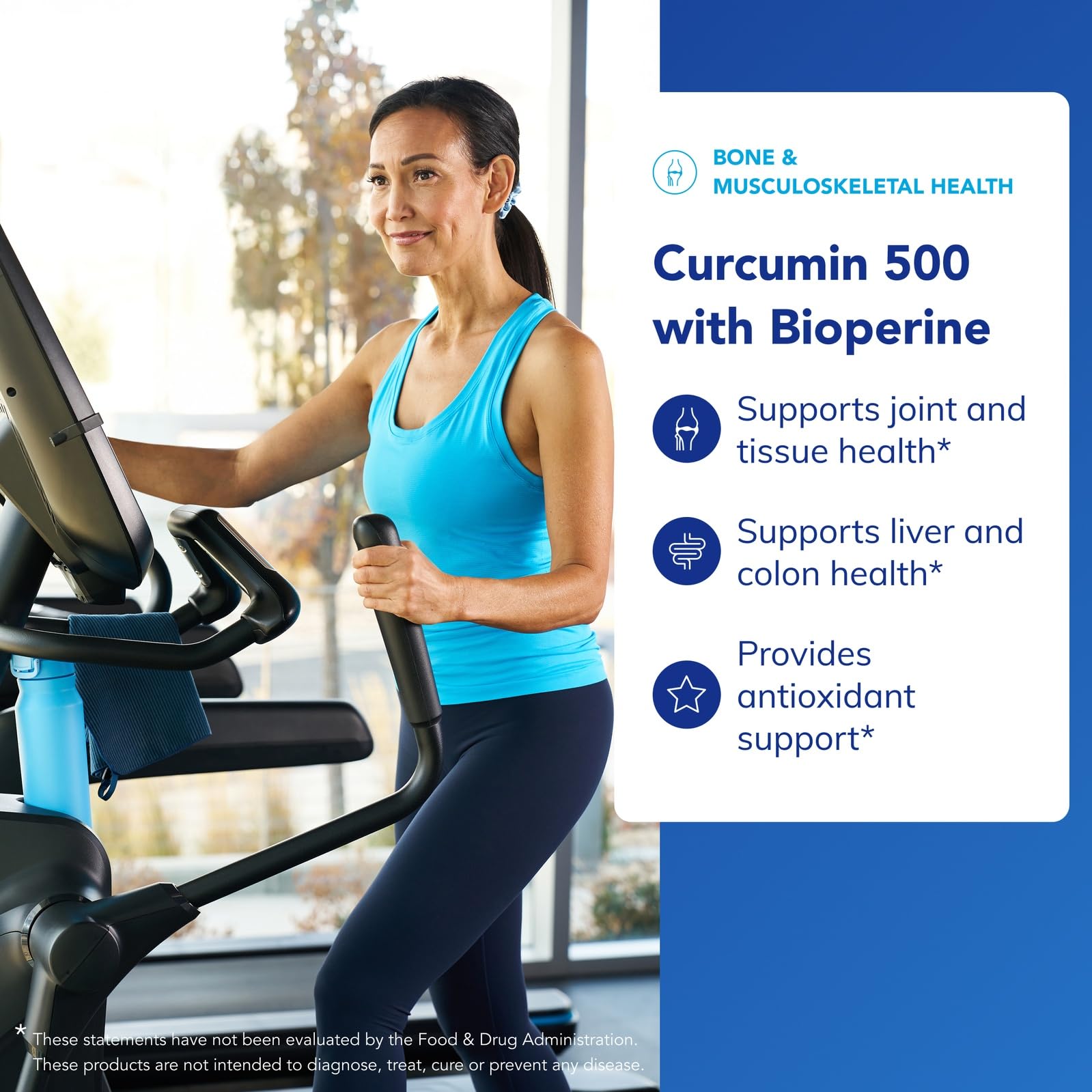 Pure Encapsulations Curcumin 500 with Bioperine label closeup highlights detox and absorption.