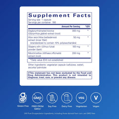 Pure Encapsulations DGL Plus bottle label showing gluten-free, allergen-conscious formula